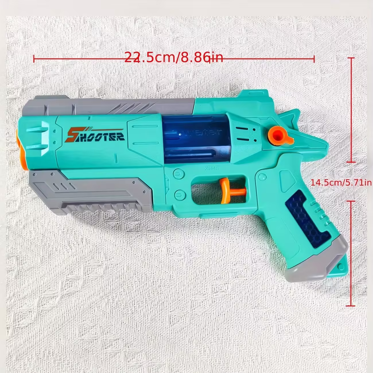 Pistol Manual cu Apa, Jucarie Pistol cu Apa Sigur Pentru Copii, Design Nou S-Shooter Atractiv, 23 x 14.5 cm, Verde