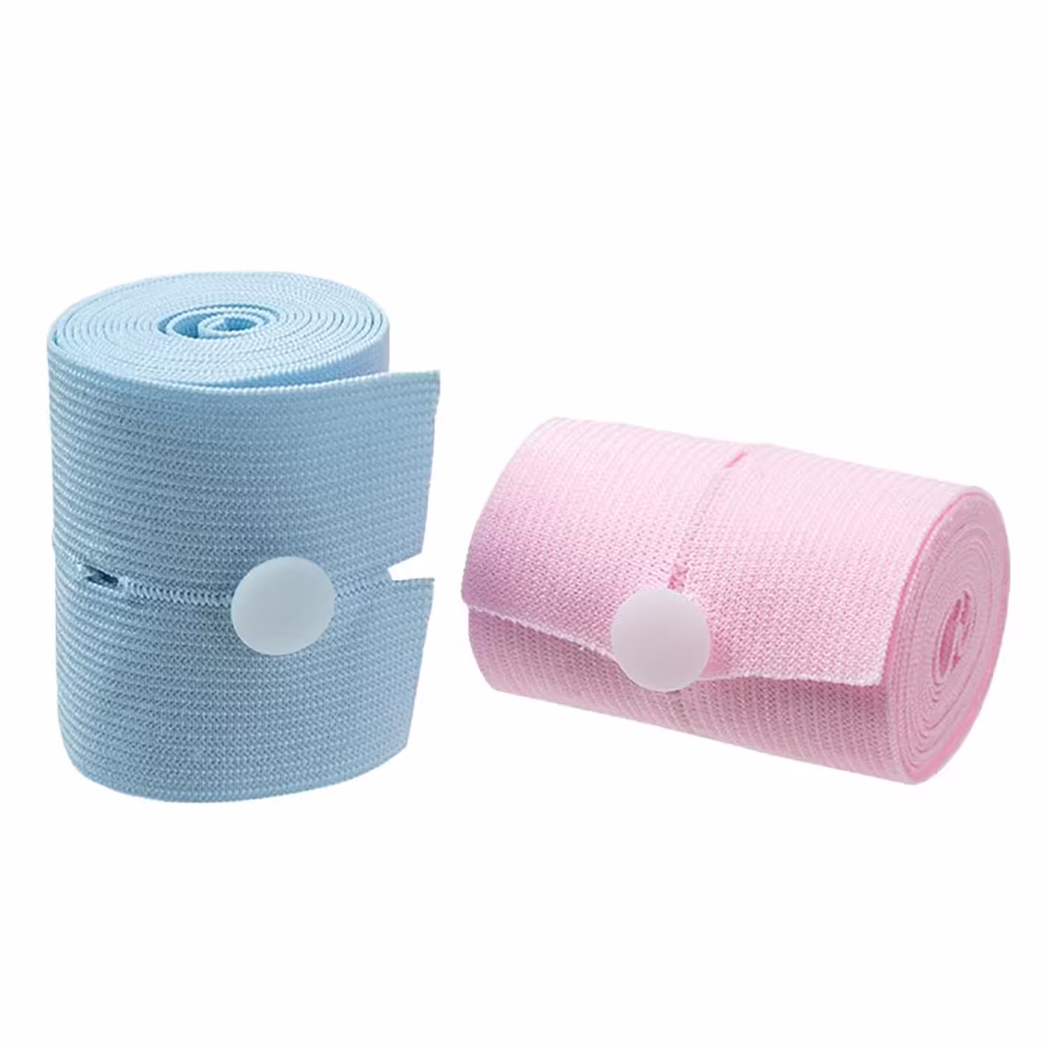 Set 2 Centuri de Monitorizare a Ritmului Cardiac Fetal, Material Moale si Elastic, 6 x 130 cm, Albastru/Roz