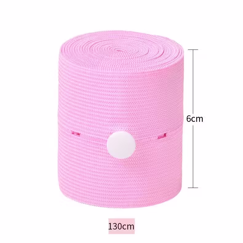 Set 2 Centuri de Monitorizare a Ritmului Cardiac Fetal, Material Moale si Elastic, 6 x 130 cm, Roz
