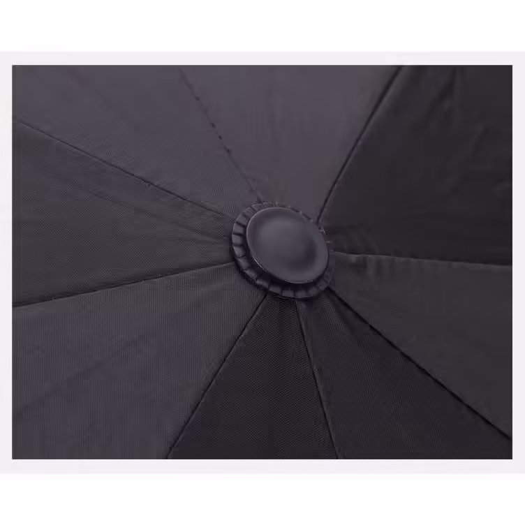 Umbrela, Protectie UV Soare, Protectie Ploaie, Pliabila, din Vinil si Otel, 96 x 67 cm, Negru