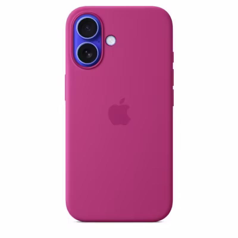 Husa iPhone 16 din silicon cu MagSafe – Fuchsia