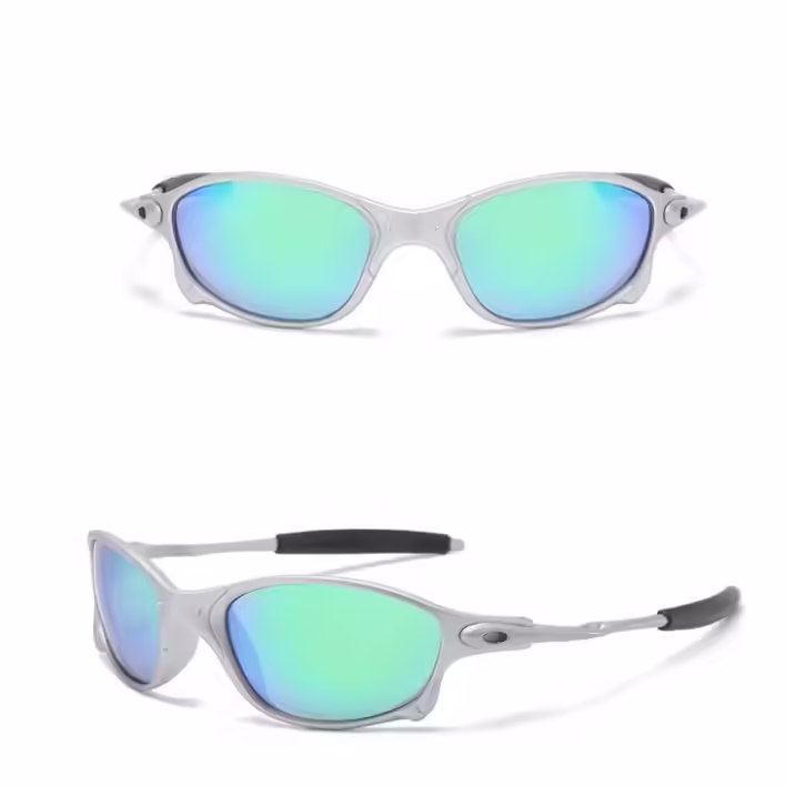 Ochelari de Soare, pentru Sportivi, Polarizati, UV400, din Metal si ABS, 14.8 x 14.6 x 1.9 cm, Gri