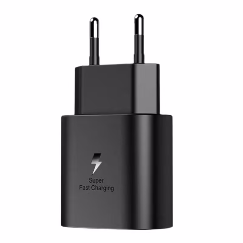 Incarcator Super Fast Charge, Incarcator Retea Universal, Compatibil cu Port USB-C, Power Delivery 25W, Negru