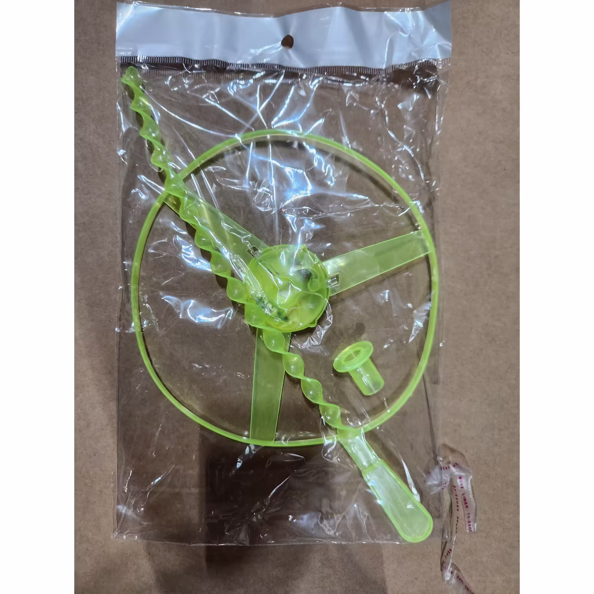 Jucarie Disc Zburator, cu Lumini, Manual, din ABS, +14 Ani, Galben