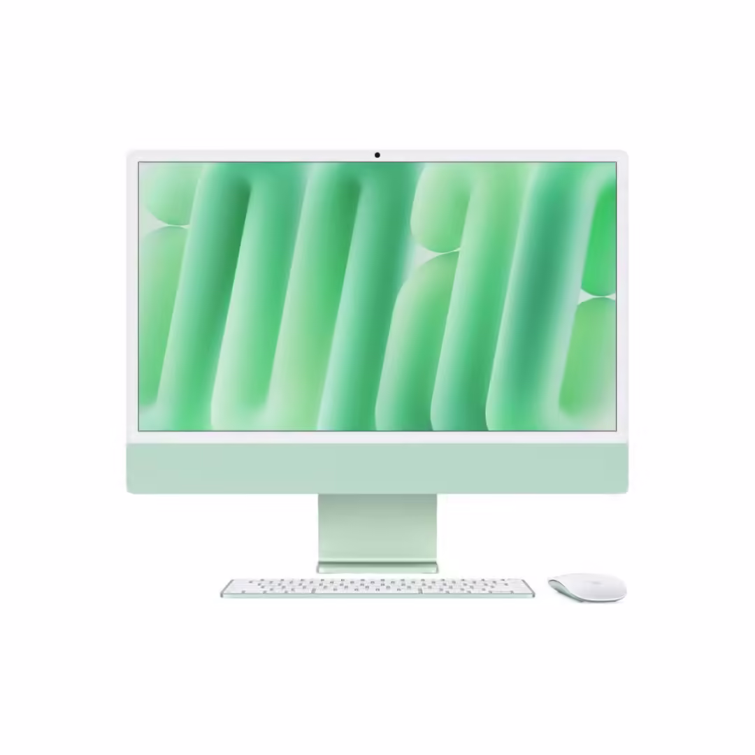 Apple iMAC 24″ Retina 4.5k/ Apple M4 (CPU 10-core, GPU 10-core, Neural Engine 16-core)/16GB/512GB – Green – INT KB (2024)
