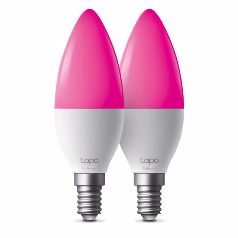 Smart Light Bulb, Multicolor SPEC: B38 bulb, E14 base, 220~240 V, 50/60 Hz, 8.6W, 16 Million Colors, 2500K-6500K, Brightness: 470 lm(Default 2700K), 40W Equivalent, Beam angle 260°, Lifetime Up to 25,000hrs, ERP:F, 2.4 GHz Wi-Fi, Bluetooth (Can be control via Bluetooth locally) FEATURE: Multicolor