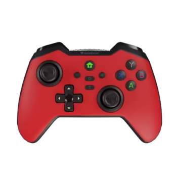 Controller wireless Genesis Mangan 400, tip Analog/Digital, interfata USB, bluetooth, numar butoane 19, lungime cablu 200 cm, acumulator 000 mAh, compatibilitate Android, iOS, MAC, Windows 10,11,7,8, rosu