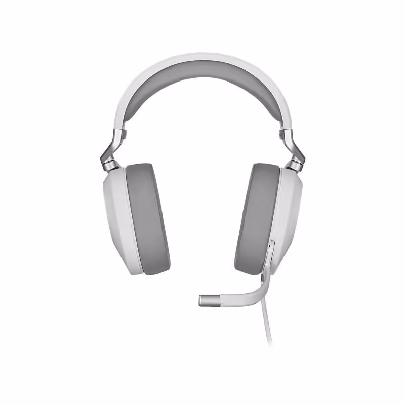Casti cu microfon Corsair HS65 Surround 7.1, Multi-platform Gaming and Mobile, 20Hz-20KHz, 32ohm, 114db, driver 50mm, alb