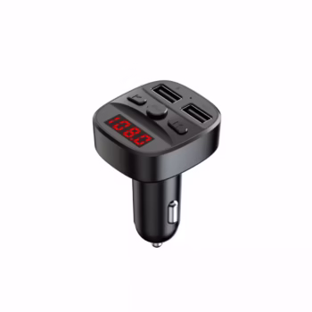 Modulator FM Serioux ABFM60, Bluetooth 5.0 , raza actiune de până la 5 m, voltaj intrare: 1x DC 12V/24V ,2 porturi USB: 1x USB DC5V 2.4A Max 1 x USB audio (pana la 32 GB), slot MicroSD (pana la 32 GB), format muzica: MP3/WMA/WAV, frecvența FM: 87.5MHz – 108.0MHZ, microfon incorporat , functii