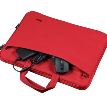Geanta laptop Trust Bologna Eco 16″, rosu