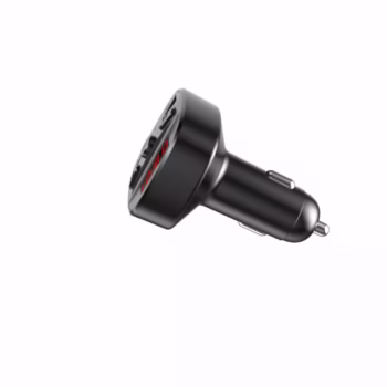 Modulator FM Serioux ABFM60, Bluetooth 5.0 , raza actiune de până la 5 m, voltaj intrare: 1x DC 12V/24V ,2 porturi USB: 1x USB DC5V 2.4A Max 1 x USB audio (pana la 32 GB), slot MicroSD (pana la 32 GB), format muzica: MP3/WMA/WAV, frecvența FM: 87.5MHz – 108.0MHZ, microfon incorporat , functii
