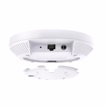 “AX3000 Ceiling Mount Dual-Band Wi-Fi 6 Access Point PORT:1× Gigabit RJ45 Port SPEED:574Mbps at  2.4 GHz + 2402 Mbps at 5 GHz FEATURE: 802.3at POE and 12V DC (Power Adapter is not included), 2×Internal Antennas, 160MHz  Supported, MU-MIMO, Seamless Roaming, Band Steering, Beamforming, Load Balance