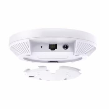 “AX3000 Ceiling Mount Dual-Band Wi-Fi 6 Access Point PORT:1× Gigabit RJ45 Port SPEED:574Mbps at  2.4 GHz + 2402 Mbps at 5 GHz FEATURE: 802.3at POE and 12V DC, 2×Internal Antennas, 160MHz  Supported, MU-MIMO, Seamless Roaming, Band Steering, Beamforming, Load Balance, Airtime Fairness, Centralized