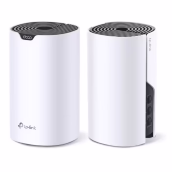 TP-Link Sistem Mesh Wi-Fi pentru întreaga casă AC1900, DECO S7(2- PACK);WI-FI 5, Standarde wireless: IEEE 802.11ac/n/a 5 GHz, IEEE 802.11n/b/g 2.4 GHz, viteza wireless: 5 GHz: 1300 Mbps, 2.4 GHz: 600 Mbps, 3 x antene interne, MU-MIMO, Mod Router, Mod Access Point, interfata: 3 x 10/100/1000.
