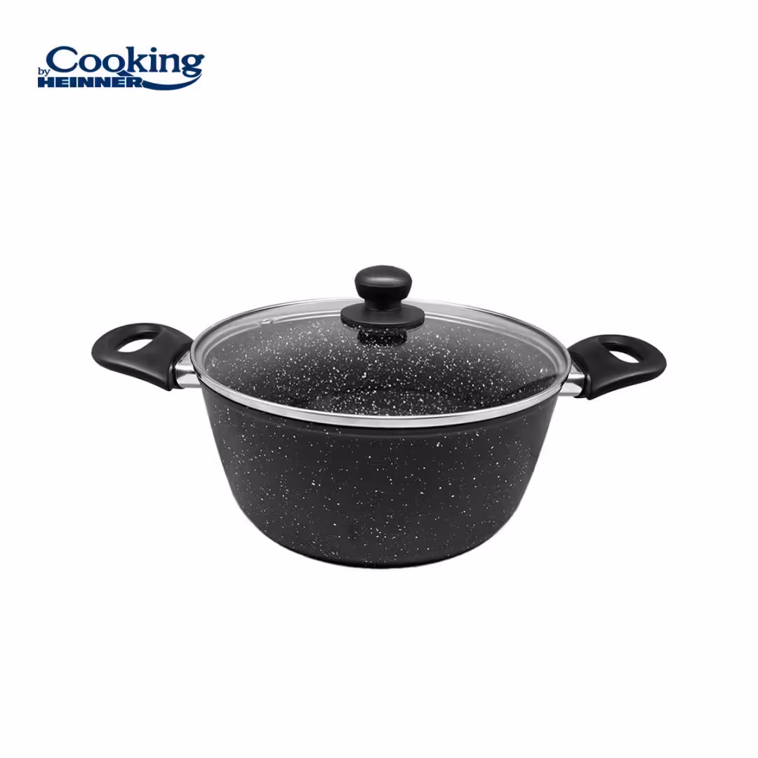 SEMIOALA ALUMINIU FORJAT 24×10 CM,3.8L,ONIX, COOKING BY HEINNER