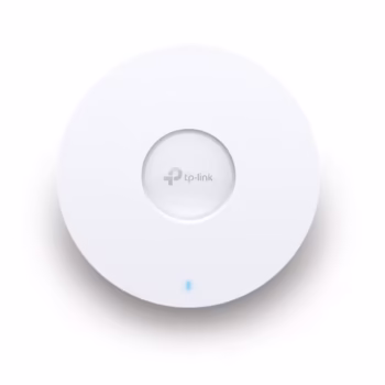 “AX3000 Ceiling Mount Dual-Band Wi-Fi 6 Access Point PORT:1× Gigabit RJ45 Port SPEED:574Mbps at  2.4 GHz + 2402 Mbps at 5 GHz FEATURE: 802.3at POE and 12V DC, 2×Internal Antennas, 160MHz  Supported, MU-MIMO, Seamless Roaming, Band Steering, Beamforming, Load Balance, Airtime Fairness, Centralized
