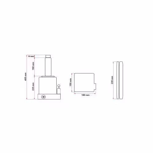 Cric hidraulic tip piston, sarcina maxima suportata 20T