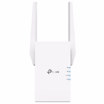 TP-link AX3000 Wi-Fi Mesh Range Extender, RE705X, 1 Port Ethernet Gigabit, 2 Antene externe, Standarde Wireless IEEE 802.11a/n/ac/ax 5GHz, IEEE 802.11b/g/n/ax 2.4GHz, frecventa 2.4, 5 Ghz, 574 Mbps at 2.4GHz, 2402 Mbps at 5GHz.