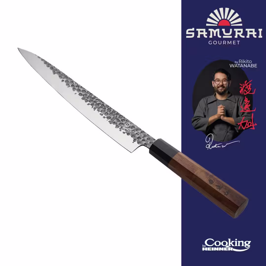 CUTIT SASHIMI 24 CM,  RIKITO WATANABE, SAMURAI GOURMET, COOKING BY HEINNER