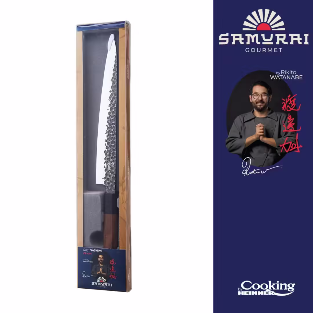 CUTIT SASHIMI 24 CM,  RIKITO WATANABE, SAMURAI GOURMET, COOKING BY HEINNER