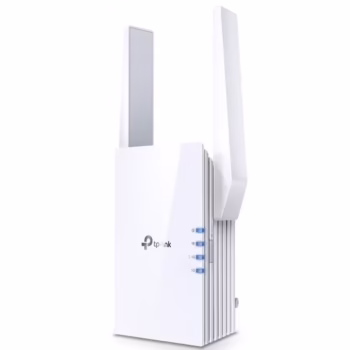 TP-link AX3000 Wi-Fi Mesh Range Extender, RE705X, 1 Port Ethernet Gigabit, 2 Antene externe, Standarde Wireless IEEE 802.11a/n/ac/ax 5GHz, IEEE 802.11b/g/n/ax 2.4GHz, frecventa 2.4, 5 Ghz, 574 Mbps at 2.4GHz, 2402 Mbps at 5GHz.
