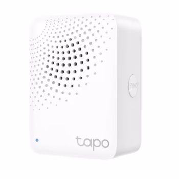 TP-Link Wireless Smart Hub Tapo H100, 2.4GHz Wi-Fi, Protocol: 868 / 922 MHz, dimensiuni: 72 x 62.5 x 51 mm, difuzor incorporat.