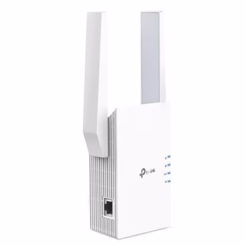 TP-link AX3000 Wi-Fi Mesh Range Extender, RE705X, 1 Port Ethernet Gigabit, 2 Antene externe, Standarde Wireless IEEE 802.11a/n/ac/ax 5GHz, IEEE 802.11b/g/n/ax 2.4GHz, frecventa 2.4, 5 Ghz, 574 Mbps at 2.4GHz, 2402 Mbps at 5GHz.