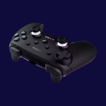Controller wireless Trust GXT 542 Muta, material ABS, 15 butoane, compatibil cu pc, laptop, consola gaming, smartphone, tableta, negru