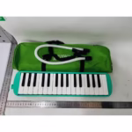 Muzicuta Melodica 32 Clape, Flippy, din ABS, pentru Incepatori, 45 x 13 x 7 cm, Include Husa si Suflator, Verde