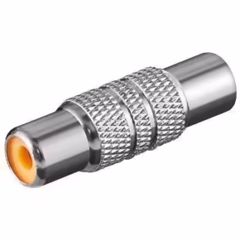 Adaptor prelungire RCA mama la mama metal Goobay