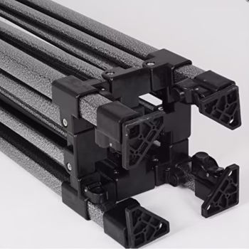 Cort Pavilion 3x6m Alb Pliabil Cadru Metal pentru Curte, Gradina, Evenimente