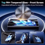 Folie de Protectie, Flippy, compatibil cu Samsung Galaxy S9 Plus, Sticla Securizata, Duritate 9H, Transparenta HD, Transparent
