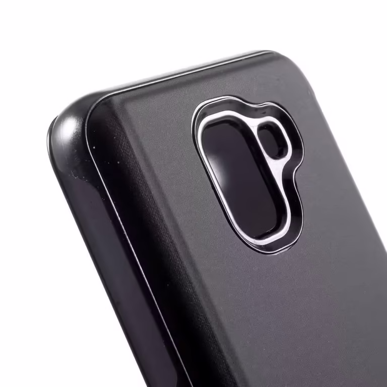 Husa Samsung Galaxy J6 Plus 2018 Flippy® Flip Cover Oglinda Negru