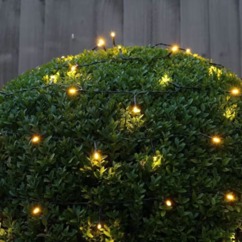 Instalatie Craciun Liniara, Flippy, de Exterior, IP65, cu Alimentator 1.5 m inclus, 20 metri, 200 LED, Alb Cald