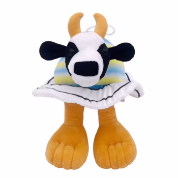 Jucarie Moale de Plus Italian Brainrot, Flippy, cu Agatatoare, Model Vaca Saturno Saturnita, Jucarie Moale pentru Copii, 2...