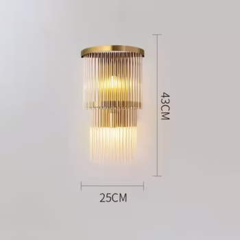 Lampa de Perete in Interior, Flippy, Lampa de Lux pentru Decor de Interior, Corp de Iluminat Tip aplica, din Inox Auriu si...