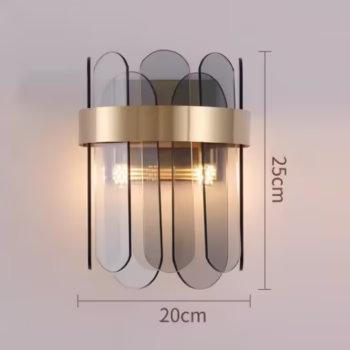Lampa de Perete in Interior, Flippy, Lampa de Lux pentru Decor de Interior, Corp de Iluminat Tip aplica, din Inox Auriu si...