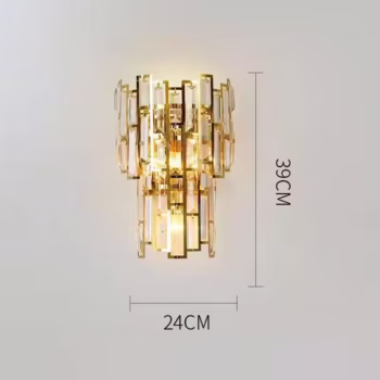 Lampa de Perete in Interior, Flippy, Lampa de Lux pentru Decor de Interior, Corp de Iluminat Tip aplica, din Inox Auriu si...