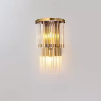 Lampa de Perete in Interior, Flippy, Lampa de Lux pentru Decor de Interior, Corp de Iluminat Tip aplica, din Inox Auriu si...