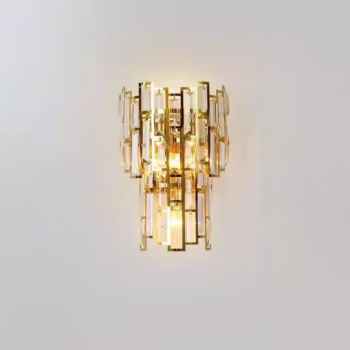 Lampa de Perete in Interior, Flippy, Lampa de Lux pentru Decor de Interior, Corp de Iluminat Tip aplica, din Inox Auriu si...