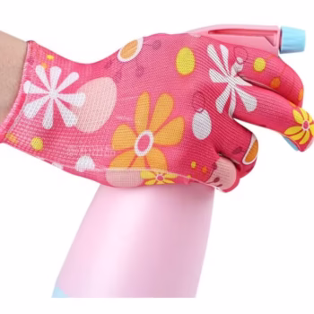 Manusi de Gradinarit, Flippy, din Nailon, Marime Universala 20 cm, Model Inflorat, Antiderapante, Multicolor