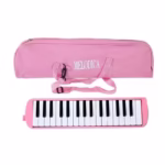 Muzicuta Melodica 32 Clape, Flippy, din ABS, pentru Incepatori, 45 x 13 x 7 cm, Include Husa si Suflator, Roz