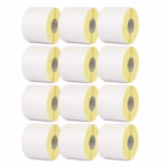 Set 12 Role Etichete Autoadezive Termice 105x148mm, 400 Etichete/Rola, pentru AWB