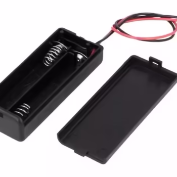 Suport baterii 2x AAA montare cu capac terminal cabluri 150mm COMF SBH-421-1A