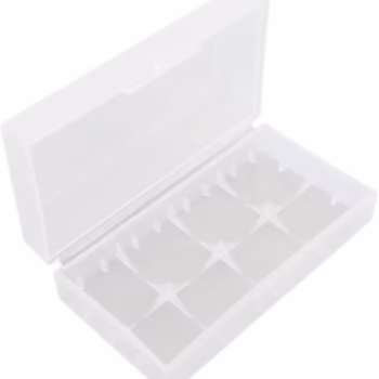 Suport carcasa pentru acumulatori 2x 18650 transparent