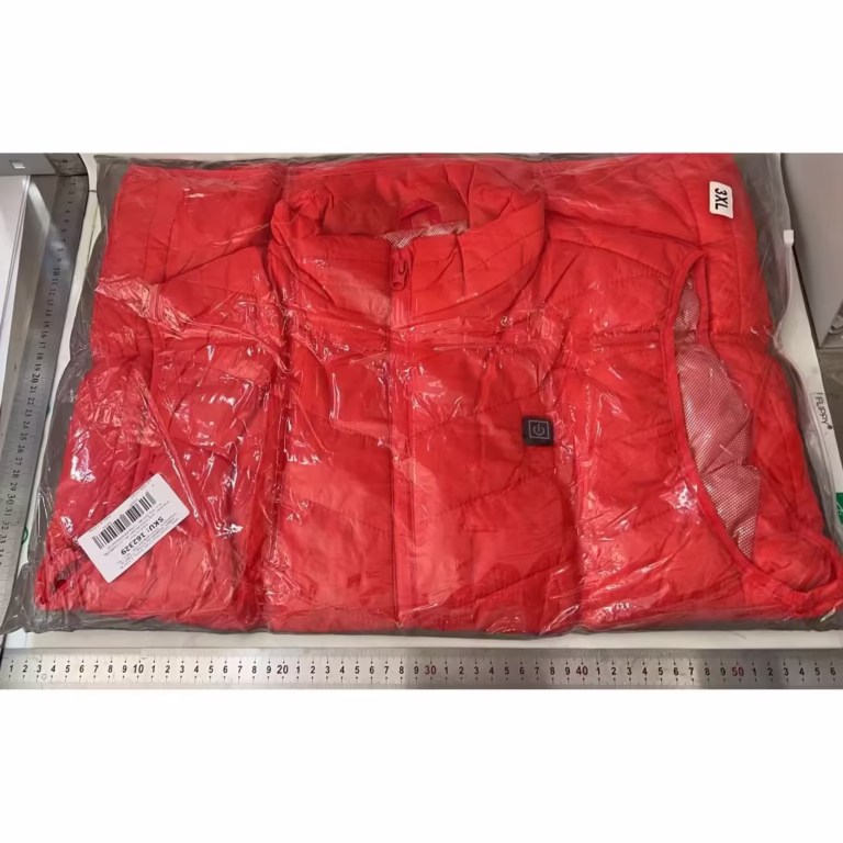 Vesta cu Incalzire, Flippy, Unisex, 2 Zone de Incalzire, Umplutura Bumbac, 3 Trepte de Temperatura, Incarcare USB, Rosu, 7...