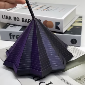 Jucarie Decompresie, Flippy, Model Stea 3D, DuoChrome, Maner Spirala, Turn Magic Geometric, Multiple Forme, Anti-stress, 8.6 cm, Negru/Mov