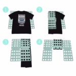 Accesoriu pentru impaturit tricouri, Flippy, Turcoaz