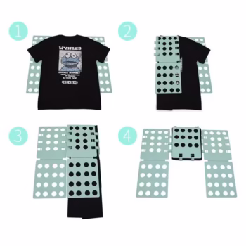 Accesoriu pentru impaturit tricouri, Flippy, Turcoaz