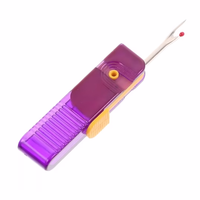 Dispozitiv pentru Descusut, Flippy, Taietor de Etichete, 1.7 x 7 cm, Pliabil, din Plastic, Mov